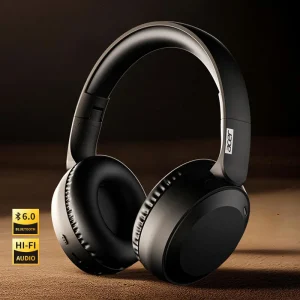 Wireless Headphones Bluetooth 6.0 HiFi Stereo Noise-cancelling Gaming Headsets 3.5mm Jack Foldable Headphones with Microphone