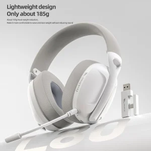 SmailWolf-L80 Bluetooth wireless three-mode headphones headset lightweight headset 2.4G gaming headsets sports bass